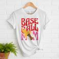 Baseball Mom Game Day Trendy Pink Leopard Mama Premium Women T-Shirt