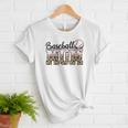 Baseball Mom Leopard Game Day Vibes Baseball Mama Women T-Shirt