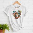 Baseball Mom Valentine Leopard Heart Softball Mother's Day Women T-Shirt