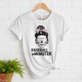 Baseball Momster Messy Bun Skull Mom For Women Halloween Women T-Shirt Baseball Momster Messy Bun Skull Mom For Women Halloween Women T-Shirt