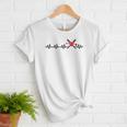 Baseball Softball Baseball Mom Heartbeat Baseball Women T-Shirt
