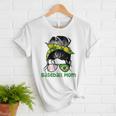 Brazil Baseball Mom Messy Bun Women T-Shirt Brazil Baseball Mom Messy Bun Women T-Shirt