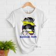 Colombia Baseball Mom Messy Bun Women T-Shirt