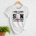I Don't Care If My Son Is Embarrassed Baseball Mom Women T-Shirt