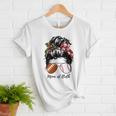 Football Mom Baseball Mom Of Both Messy Bun Mother's Day Premium Tri-Blend Women T-Shirt Football Mom Baseball Mom Of Both Messy Bun Mother's Day Premium Tri-Blend Women T-Shirt