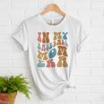 Groovy In My Baseball Mom Era Softball Game Day Women T-Shirt