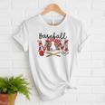 Leopard Baseball Mom Game Day Vibes Mother's Day Women T-Shirt