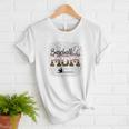 Leopard Baseball Mom Mama Mommy Bleached Women T-Shirt