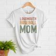 Loudmouth Baseball Mom Sports Cute Text Premium Women T-Shirt