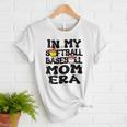 In My Softball Baseball Mom Era Retro Groovy Mom Of Both Women T-Shirt