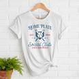 Spring 2024 Season Cute Baseball Mom Home Plate Social Club Women T-Shirt