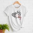 That's My Boy Leopard Heart Baseball Mom Women T-Shirt