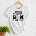 Warning Will Yell Loudly My Son Baseball Mom Women T-Shirt