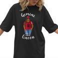 African American Baseball Mom Gemini Queen Zodiac Sign Women T-Shirt