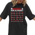 Baseball Mom Alphabet Parent Mama Player Game Sport Fan Women T-Shirt Baseball Mom Alphabet Parent Mama Player Game Sport Fan Women T-Shirt