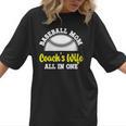 Baseball Mom Coach's Wife All In One Sports Player Coach Women T-Shirt Baseball Mom Coach's Wife All In One Sports Player Coach Women T-Shirt