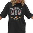 Baseball Mom Crossed Bats With Ball On Fire Distressed Women T-Shirt Baseball Mom Crossed Bats With Ball On Fire Distressed Women T-Shirt