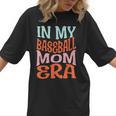 In My Baseball Mom Era Lover Groovy Retro Mother's Day Women T-Shirt