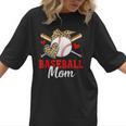Baseball Mom Leopard Heart Mother's Day Girls Women T-Shirt Baseball Mom Leopard Heart Mother's Day Girls Women T-Shirt