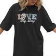 Baseball Mom Love My Boy Retro Casual Letter Print Women T-Shirt Baseball Mom Love My Boy Retro Casual Letter Print Women T-Shirt