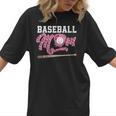 Baseball Mom Pink Ribbon Breast Cancer Awareness Fighters Women T-Shirt