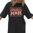 Baseball Mom Baseball Player Mama Women Groovy Women T-Shirt Baseball Mom Baseball Player Mama Women Groovy Women T-Shirt
