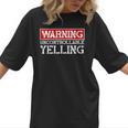 Baseball Mom Warning Uncontrollable Yelling Funny Sign Women T-Shirt