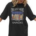 Baseball Sport I’m Just Here For The Snacks Baseball Mom Women T-Shirt Baseball Sport I’m Just Here For The Snacks Baseball Mom Women T-Shirt