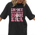 Coquette Bow In My Baseball Mom Era Baseball Mama Mother Day Women T-Shirt