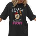 Dabbing Easter Baseball Mom Mother's Day Bunny Sunday Egg Women T-Shirt