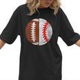 Football Baseball Player Football Baseball Mom Women T-Shirt Football Baseball Player Football Baseball Mom Women T-Shirt