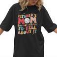 Groovy Ptchers Baseball Mom And Not Afraid To Yell About It Women T-Shirt Groovy Ptchers Baseball Mom And Not Afraid To Yell About It Women T-Shirt