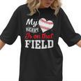 My Heart Is On That Field Baseball Player Baseball Mom Women T-Shirt My Heart Is On That Field Baseball Player Baseball Mom Women T-Shirt