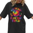 My Heart Is On That Field Cute Baseball Mom Women Women T-Shirt My Heart Is On That Field Cute Baseball Mom Women Women T-Shirt