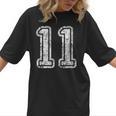 Jersey Number 11 T-Shirt Football Eleven Number Baseball Mom Women T-Shirt Jersey Number 11 T-Shirt Football Eleven Number Baseball Mom Women T-Shirt