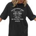 My Kid Might Not Always Swing But I Do Baseball Mom Women T-Shirt