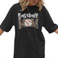 Leopard Baseball Mom Baseball Mama Retro Cute Mother's Day Women T-Shirt Leopard Baseball Mom Baseball Mama Retro Cute Mother's Day Women T-Shirt