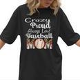 Loud And Proud Baseball Mom Messy Bun 2024 Women T-Shirt