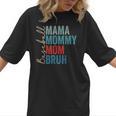 Mama Mommy Mom Bruh Baseball Mom Lover Mother's Day Women T-Shirt