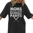 Moms Against Baseball Pants Baseball Mom Mother's Day Women T-Shirt Moms Against Baseball Pants Baseball Mom Mother's Day Women T-Shirt