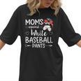 Moms Against White Baseball Pants For a Baseball Mom Women T-Shirt