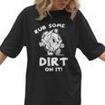 Rub Some Dirt On It Cute Girls Retro Baseball Mom Softball Women T-Shirt