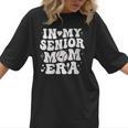 In My Senior Mom Era Class Of 2024 Groovy Baseball Mom Life Women T-Shirt