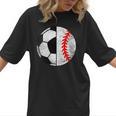 Soccer Baseball Player Soccer Baseball Mom Women T-Shirt
