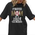 Womens Proud Mom Of a 2024 Senior Class Of 2024 Baseball Mom Women T-Shirt Womens Proud Mom Of a 2024 Senior Class Of 2024 Baseball Mom Women T-Shirt