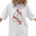 4 Laces 4th Birthday Boy Four Years Baseball Mom T-Shirt Women T-Shirt 4 Laces 4th Birthday Boy Four Years Baseball Mom T-Shirt Women T-Shirt