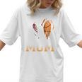 Ball Mom Heart Basketball Baseball Mom Premium Women T-Shirt