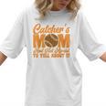 Baseball Mom Catcher's Mom Leopard Softball Mom Women T-Shirt Baseball Mom Catcher's Mom Leopard Softball Mom Women T-Shirt
