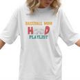 I Am A Baseball Mom With A Hood Playlist Premium Women T-Shirt