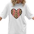 Baseball Mom Leopard Heart Valentine Day Mother Day Women T-Shirt Baseball Mom Leopard Heart Valentine Day Mother Day Women T-Shirt
